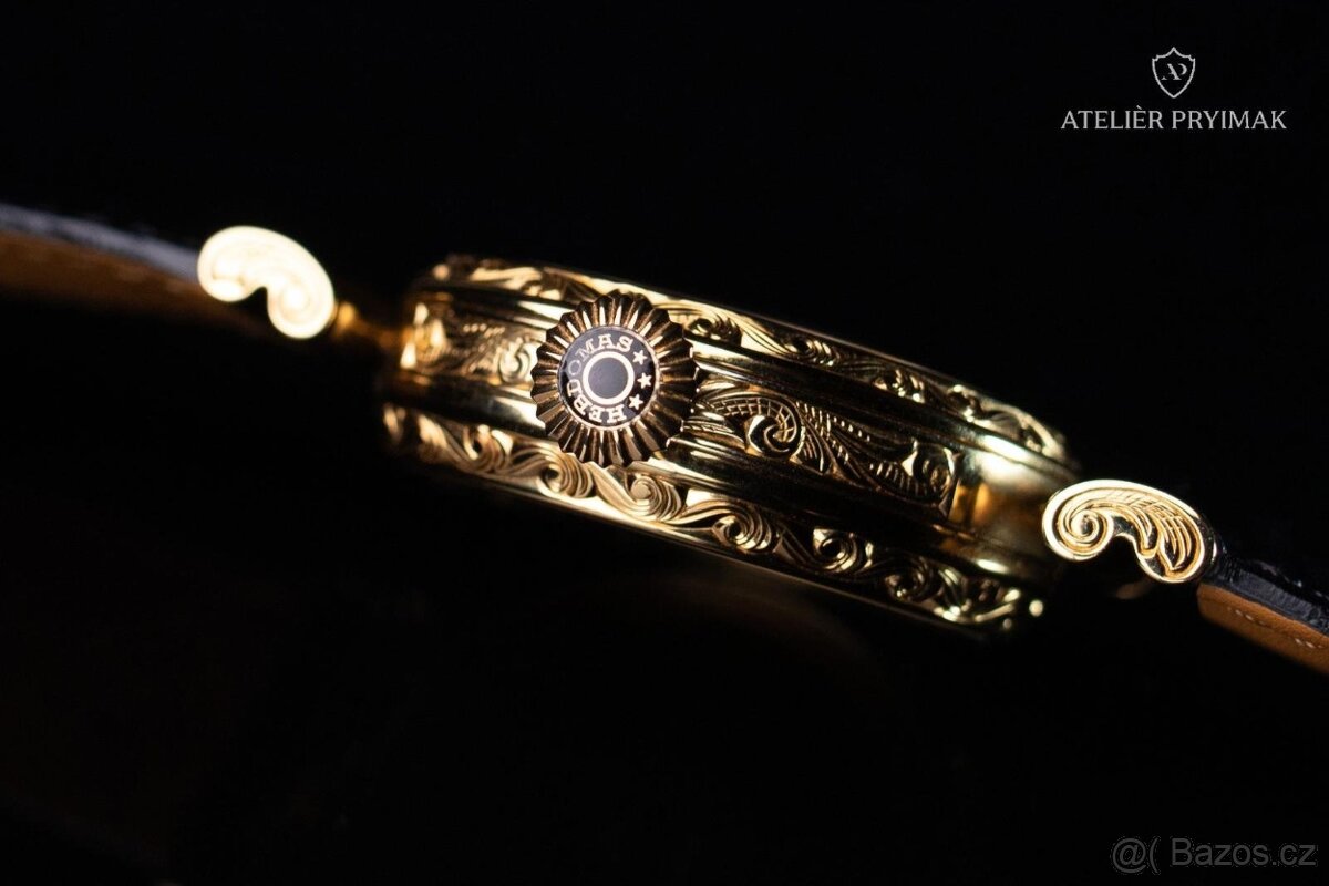 Jedinečné starožítné 8-denní hodinky HEBDOMAS 1910 - 9