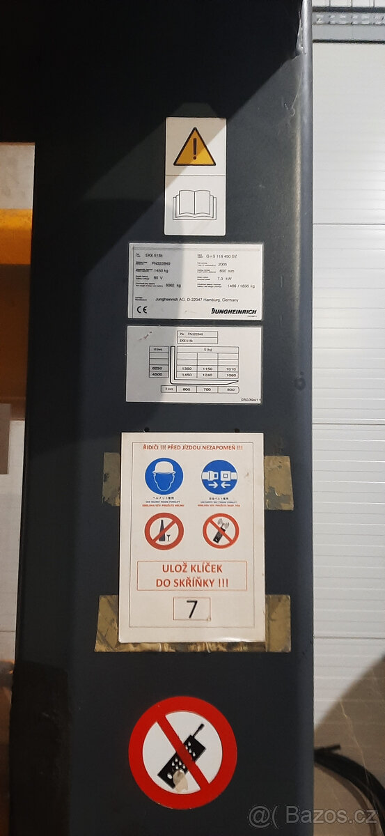 Paletový zakladač Jungheinrich EKX 515 - 9