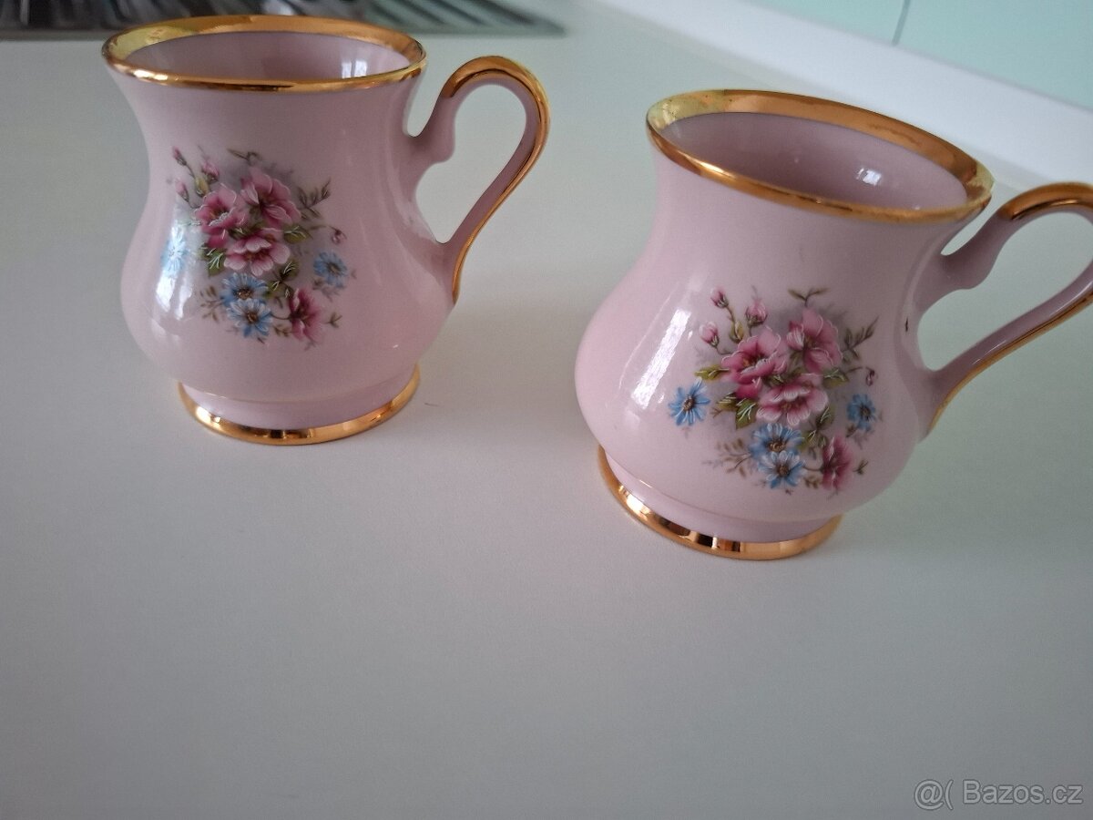 Hrnky z růžového porcelánu (různé druhy) - 9