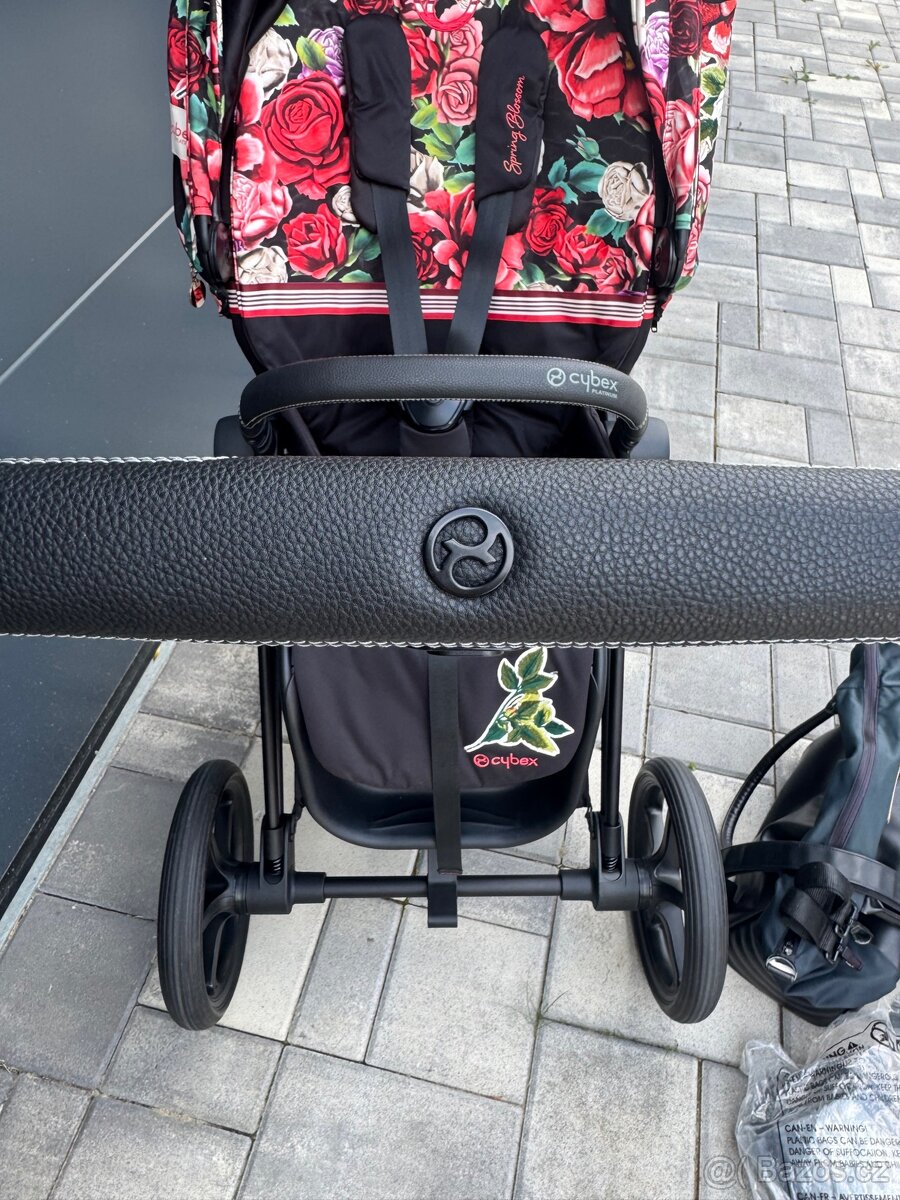Cybex Priam 4 + Seat Pack Spring Blossom dark - 9