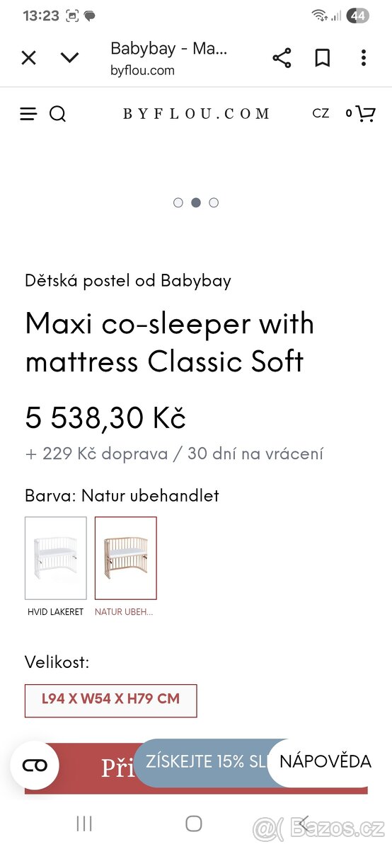 Postýlka k rodičovské posteli - 9