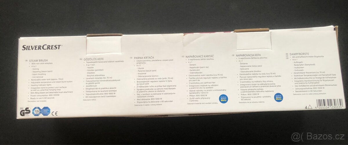 Napařovací kartáč 4 v 1 značky SilverCrest - 9