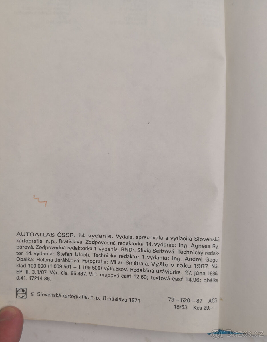 Autoatlas ČSSR 14. slovenské vydanie - 9