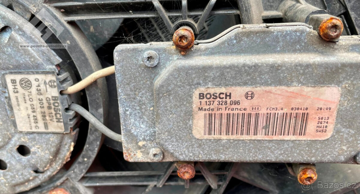 Chladiče, sahara, ventilátory VW Touareg 7L - 9