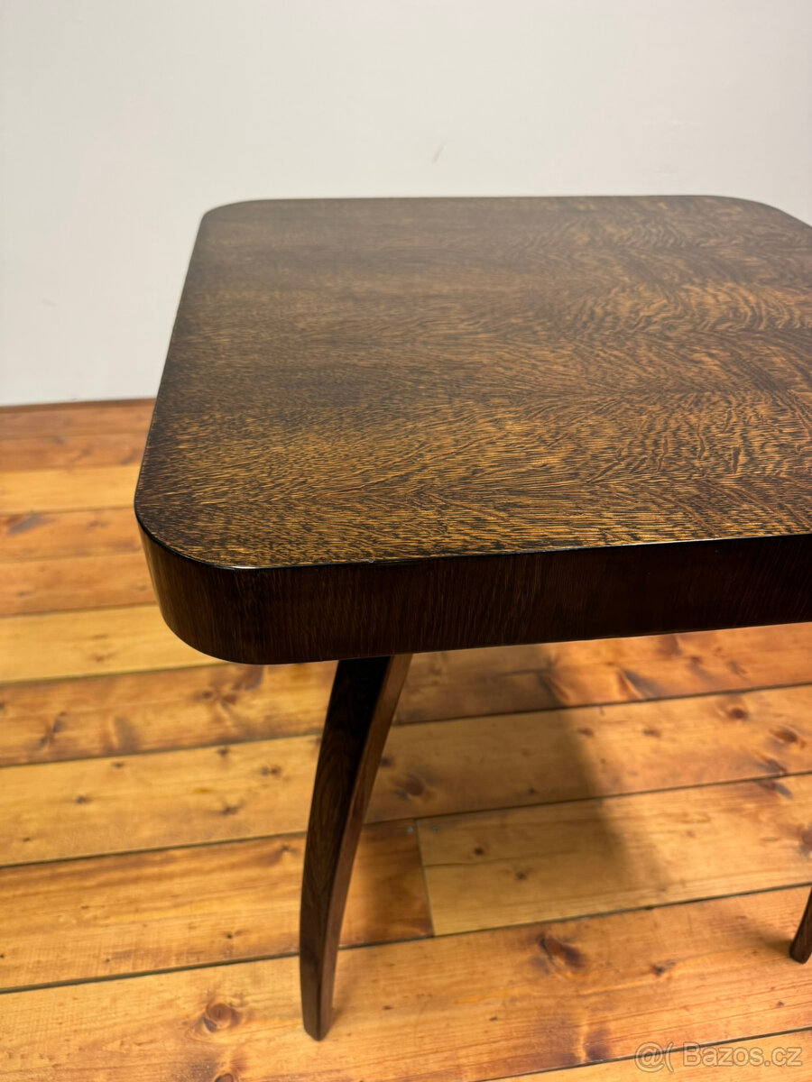 Konferenční stolek Halabala po renovaci - šelak - 9