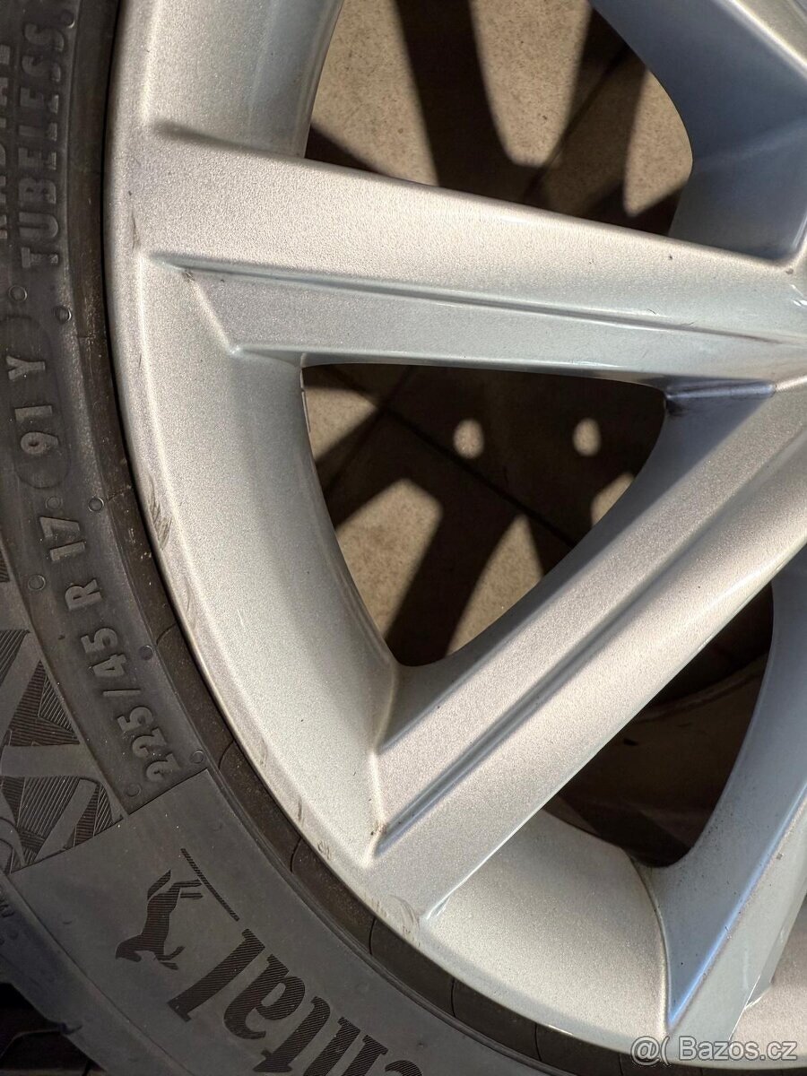 Alu kola TERON R17 5x112 ET49 + letní pneu 225/45 R17 - 9