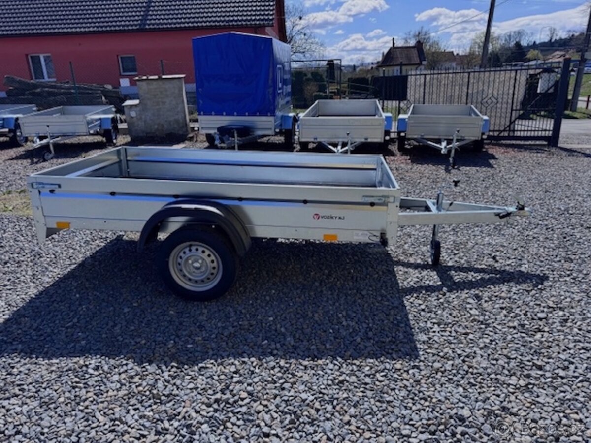Přívěsný vozík 252x130cm, sklopný, 750kg, 130km/h - 9