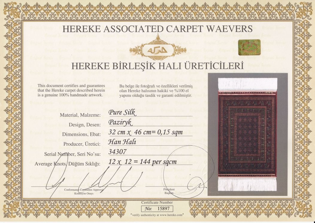 Hedvábný kobereček Hereke - 9