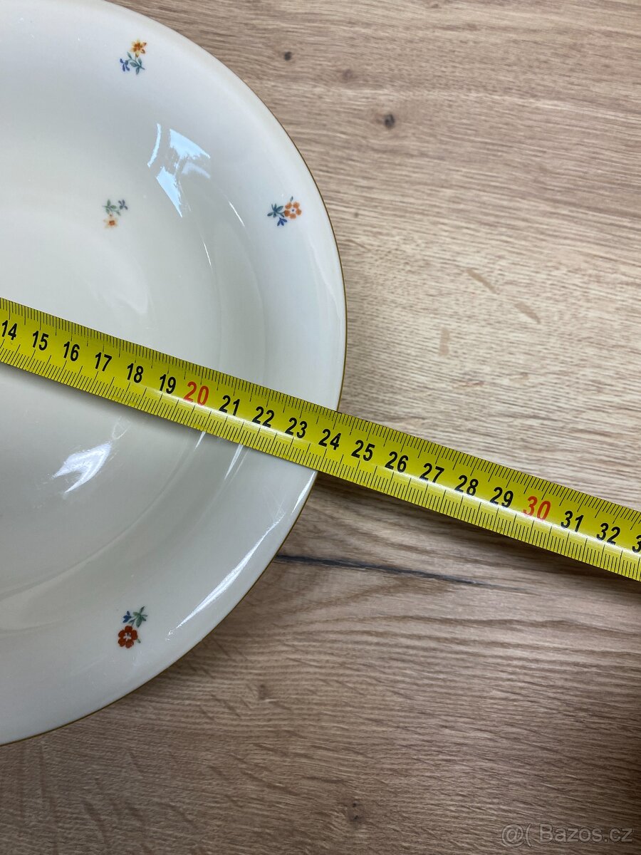 talíře staré malované talíře československé staré nádobí - 9