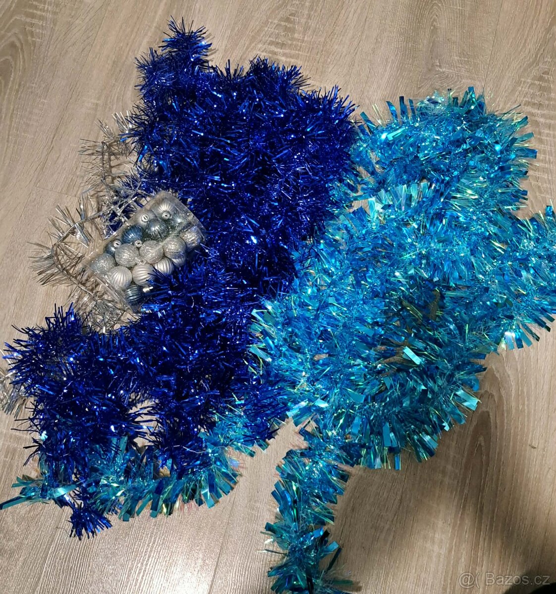 Ozdobný vánoční, samolepky, svícen, řetěz 10 m na ovládání - 9