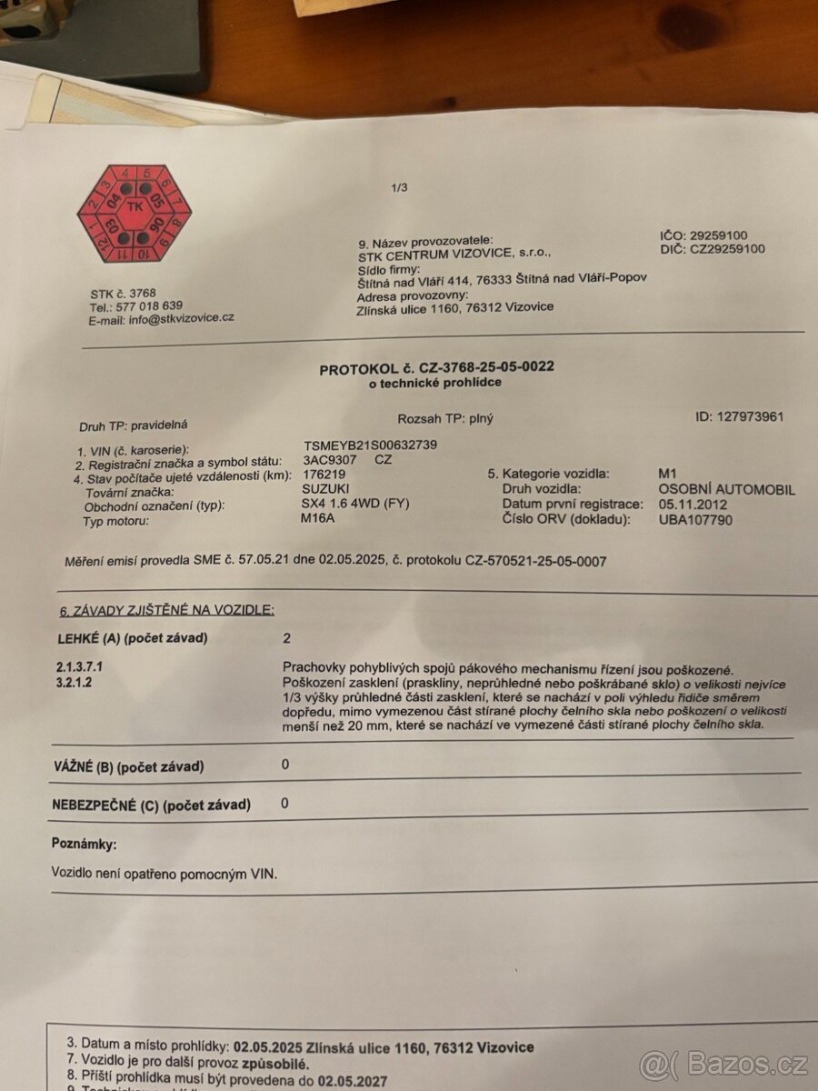 Suzuki SX4 1.6 4WD – poctivá benzínová čtyřkolka - 9