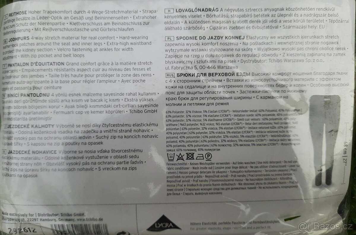 Dvoje černé rajtky s celokož. sedem Tchibo vel. 40 - 9