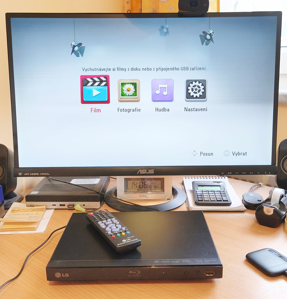 Blu-ray, DVD přehrávač LG BP125 - Super stav - 9