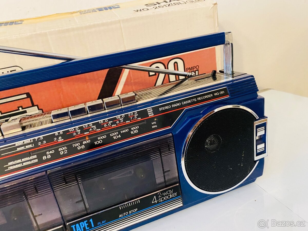 Radiomagnetofon/boombox Sharp WQ-261Z, rok 1985 - 9