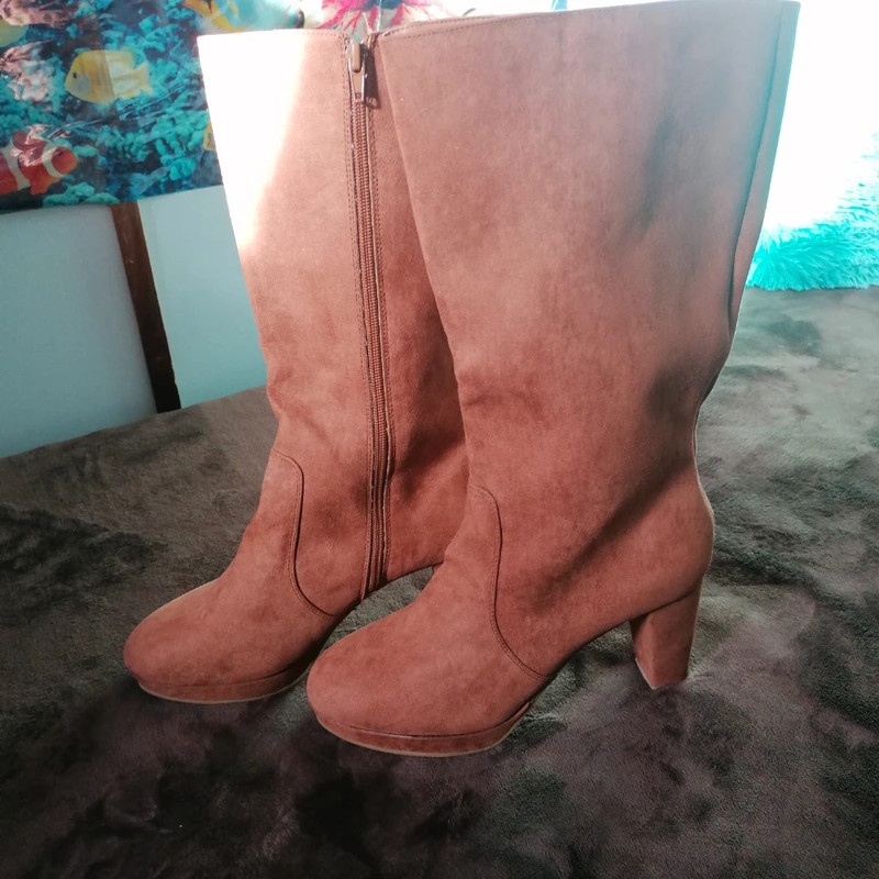 Vysoké kapučínové kozačky vel.40 - 9