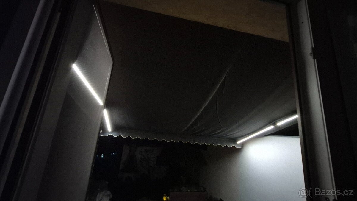 Elektrická markýza 400x350 antracit Led osvětlení - 9