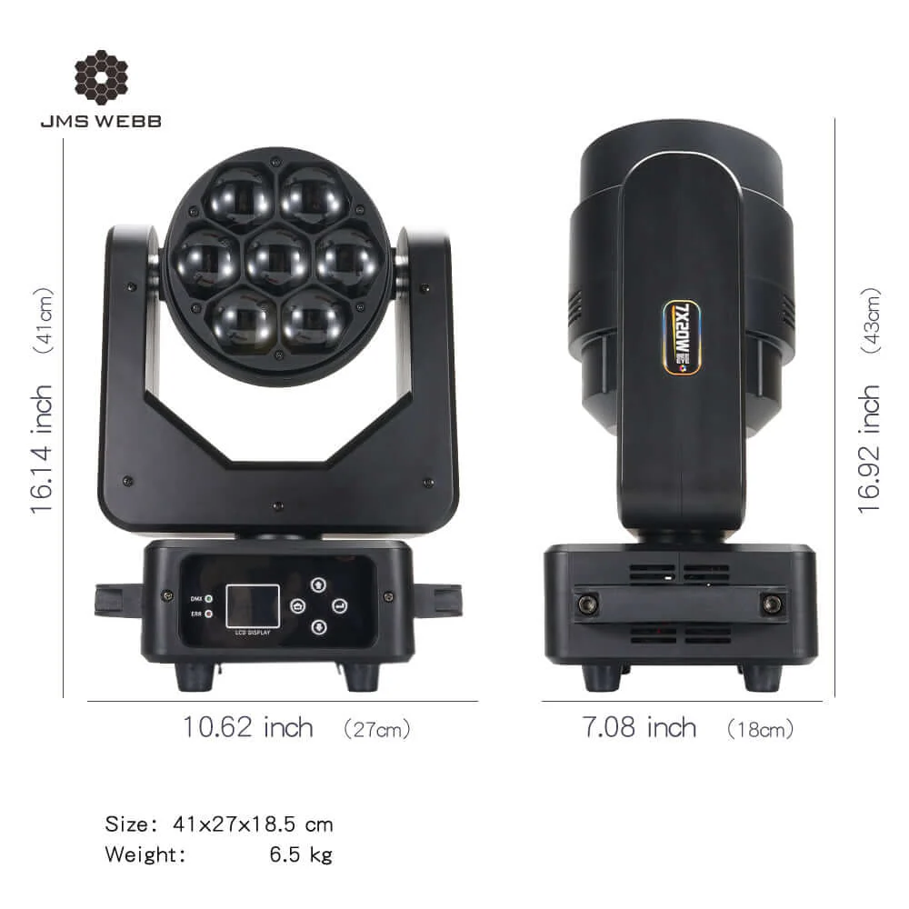 SHEHDS BeeEye 7x20W LED Beam & Wash Otočná hlava - 9