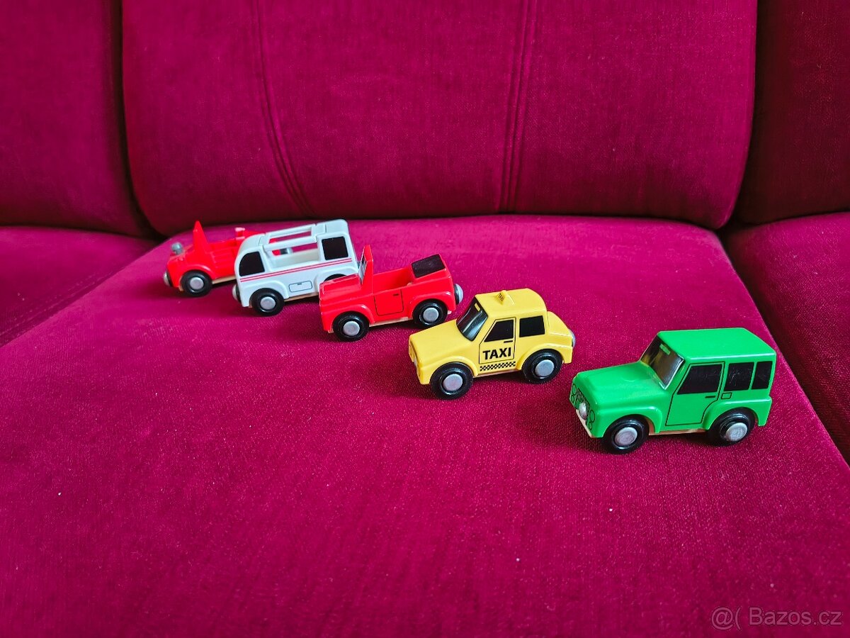 drevena autodraha s prislusenstvim - 9