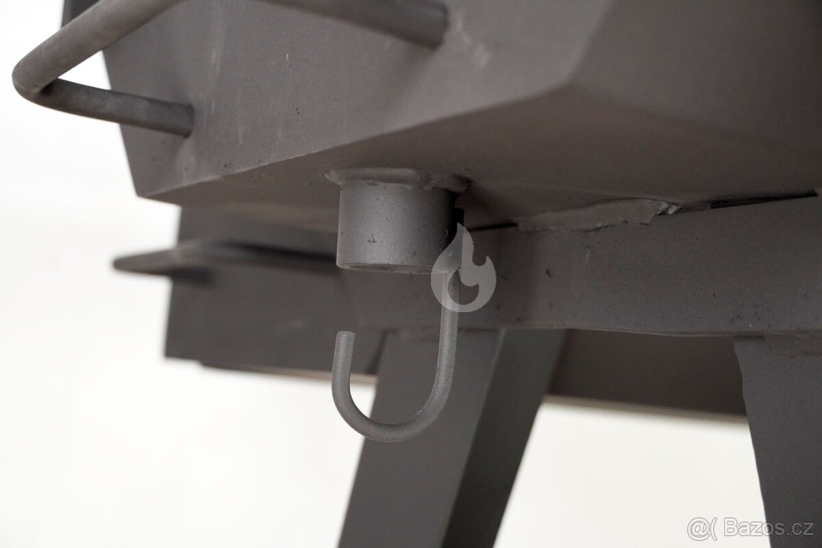 Gril na kýtu, kuřata G450 Braver se zadním topeništěm, jehla - 9