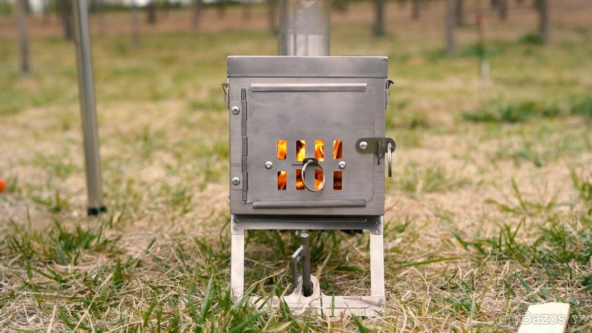 WINNERWELL®Outdoor Přenosná Kamna FASTFOLD 0.9KG TITANOVÉ - 9