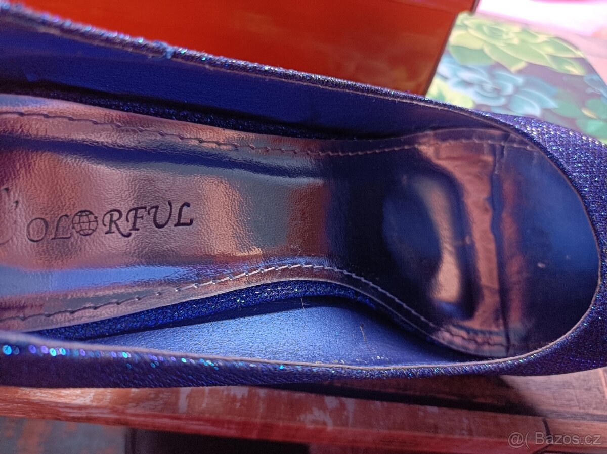 Plesové modré lodičky - 9