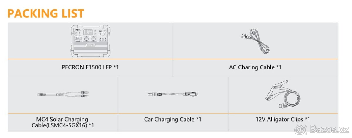 Nabíjecí stanice Pecron E1500LFP - 1536Wh, 2200W - 9