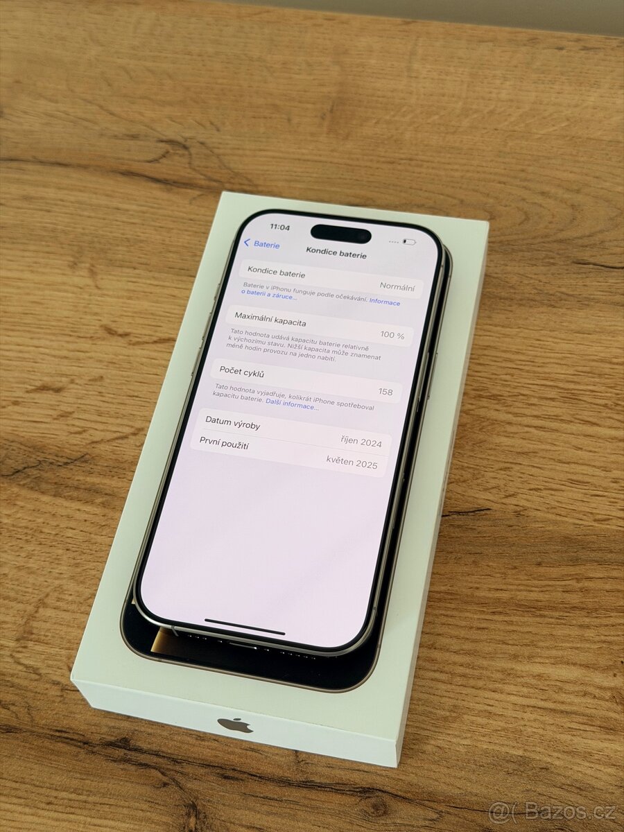 iPhone 16 Pro 128GB Natural Titanium 100%, v záruce - 9