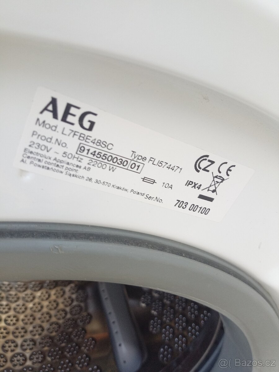 Parní pračka AEG 8Kg 1400ot Doprava - 9