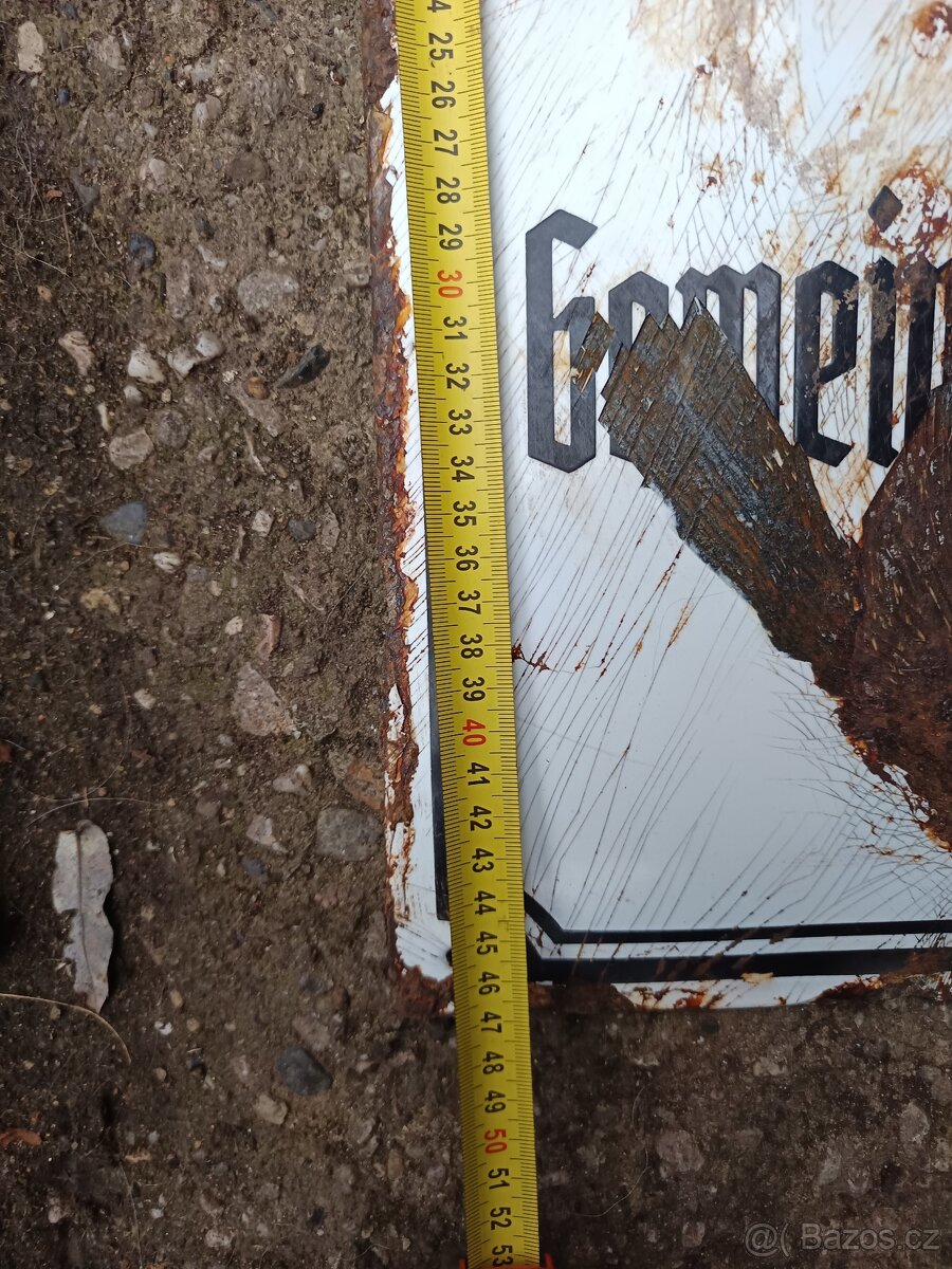 Stará smaltovaná cedule ze Sudet - 9