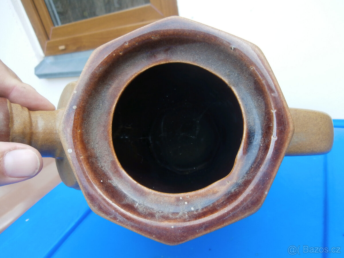 Džbán keramický, konvička za 500 kč včetně zaslání - 9