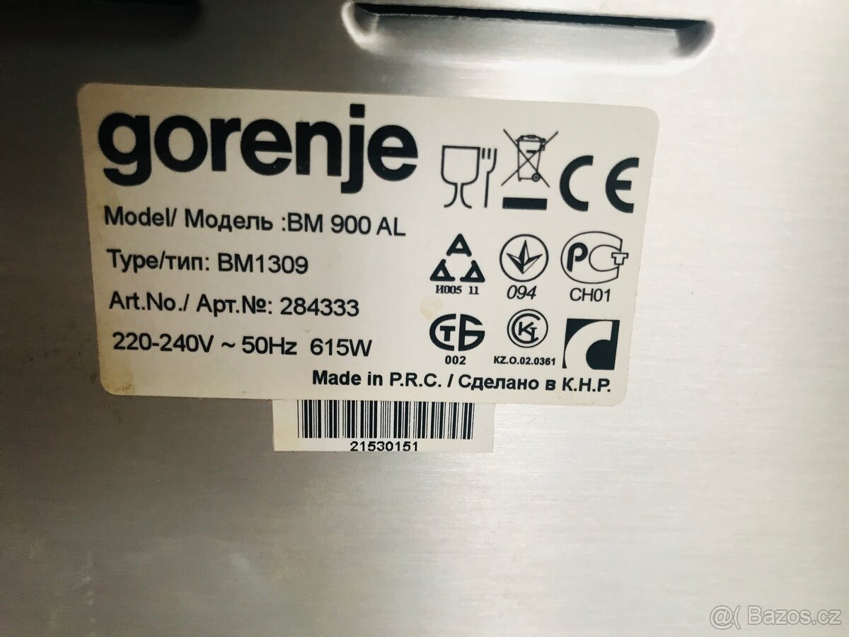 Domáci pekárna GORENJE BM 900 AL - 9