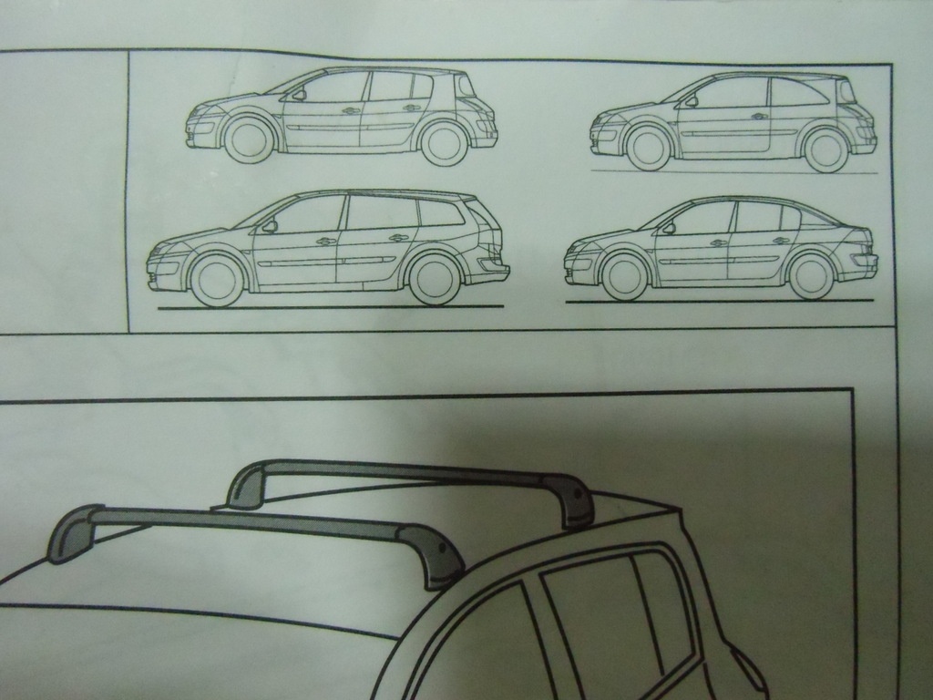 Střešní nosiče Megane - 9