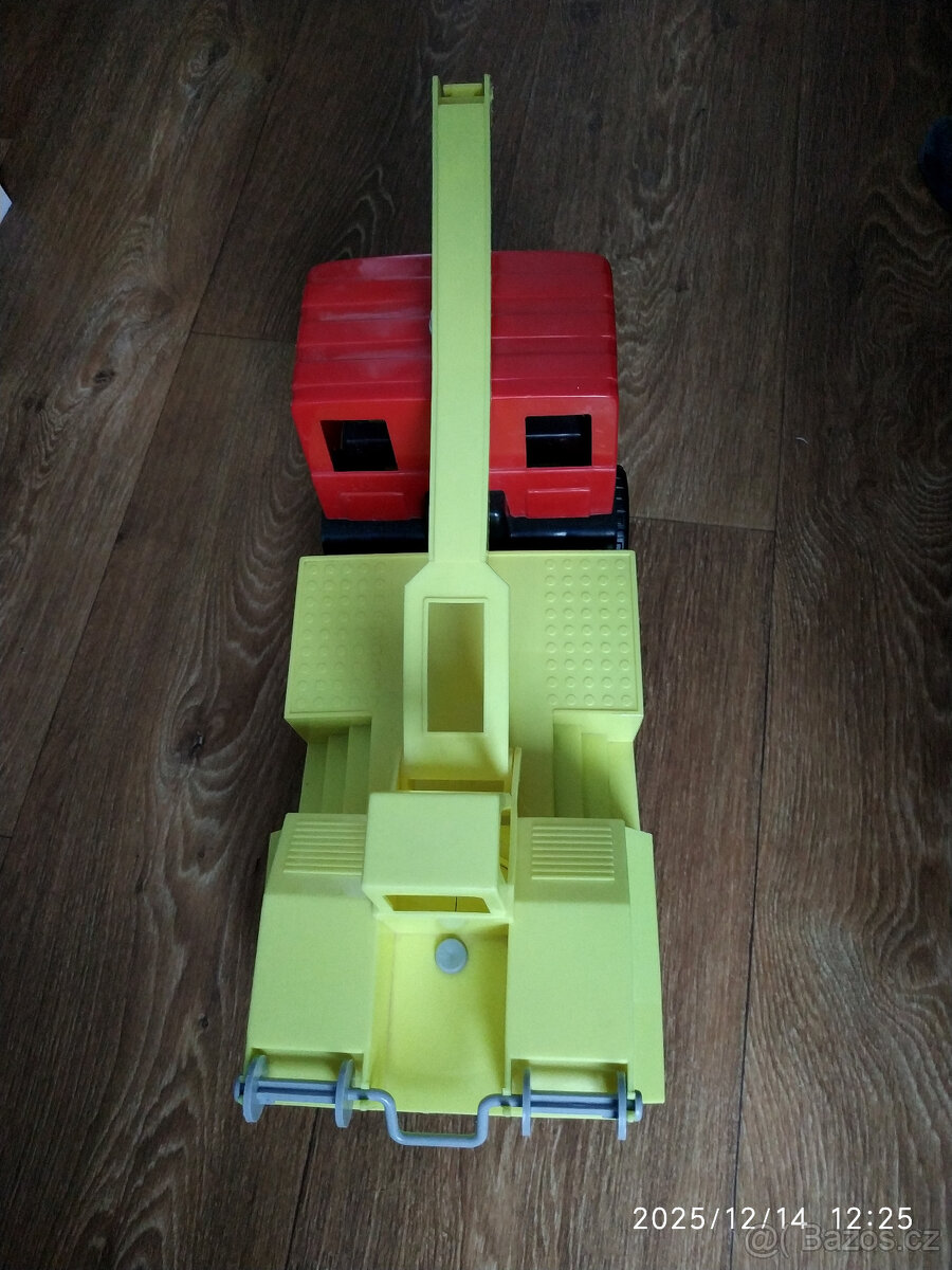ITES IGRA CHEMOPLAST ŠKODA LIAZ autojeřáb retro hračka - 9