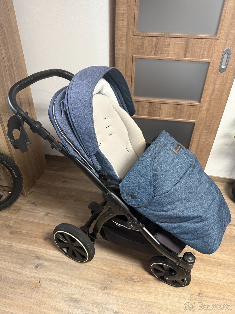 Kočárek Noordi Fjordi II 2v1 Jeans Blue - 9
