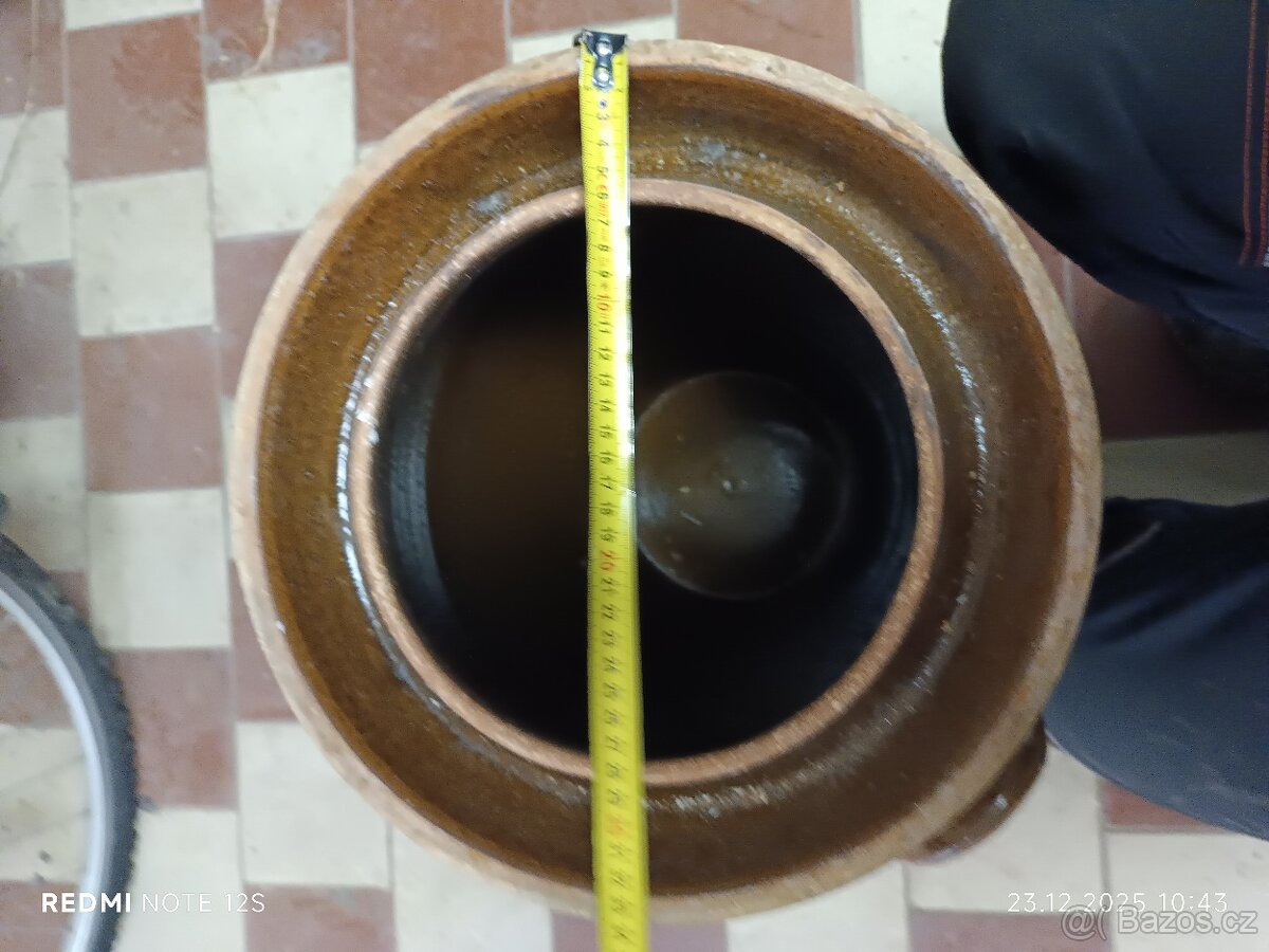 Zelák , keramický sud na zelí 30l - 9