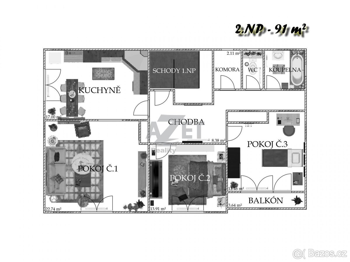 Prodej, rodinný dům 5+2, 256 m2, Jistebník - 9