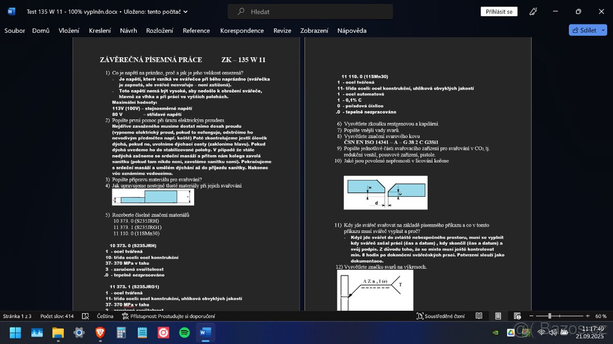 Vypracované závěrečné otázky, svářečák - 9