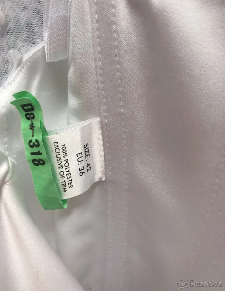 Svatební šaty Elody vel. S, spodnička,závoj,podvazek zdarma - 9