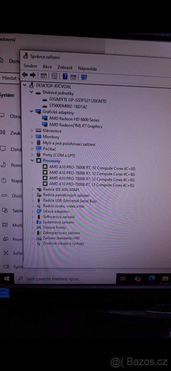 Herní pc AMD green PRO , 8Gb,1,Gb,SSD - 9