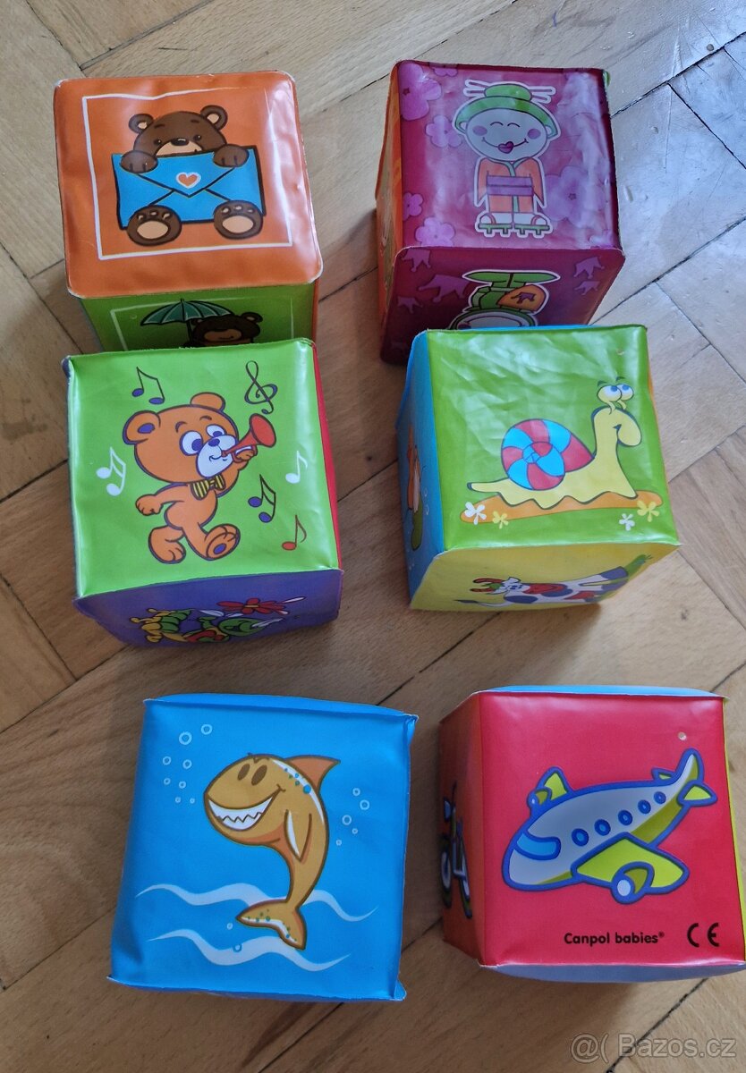 Chrastítko Fisher-Price, měkké kostky, knížka do vody - 9