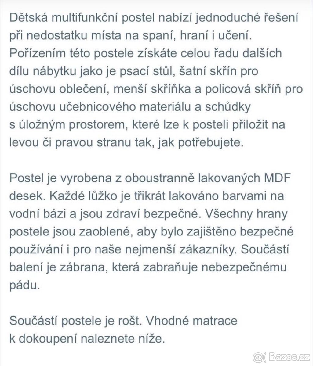 Multifunkční patrová postel - 9