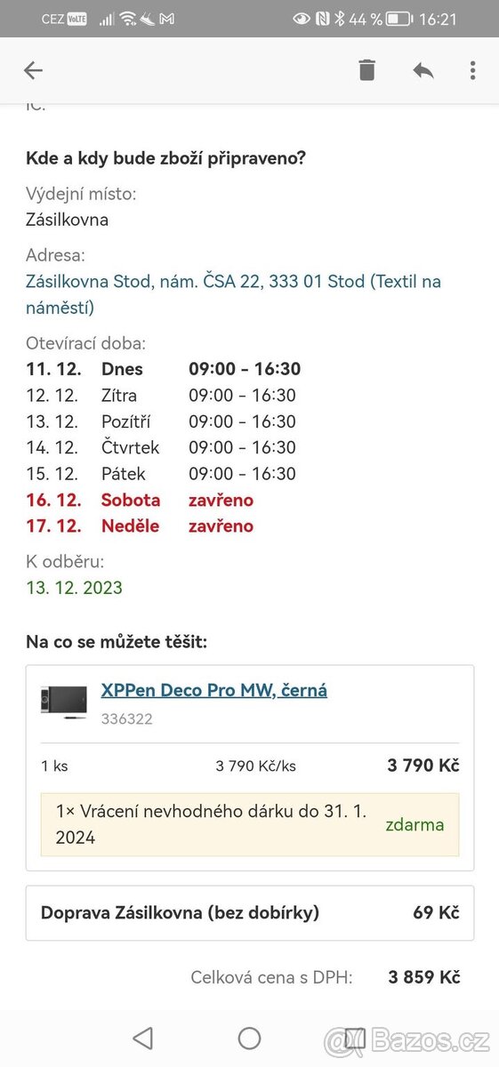 Grafický tablet XP PEN Deco Pro Mw - 9