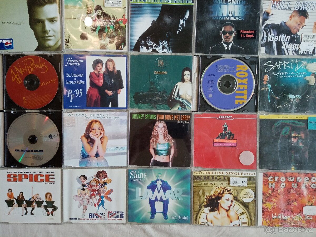 Nova fota 3.8. originál CD singly od 29 Kc - 9