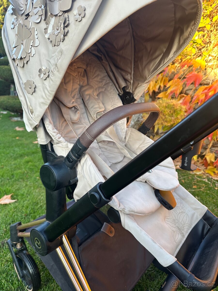 Cybex e-Priam rosegold Simply flowers beige - 9