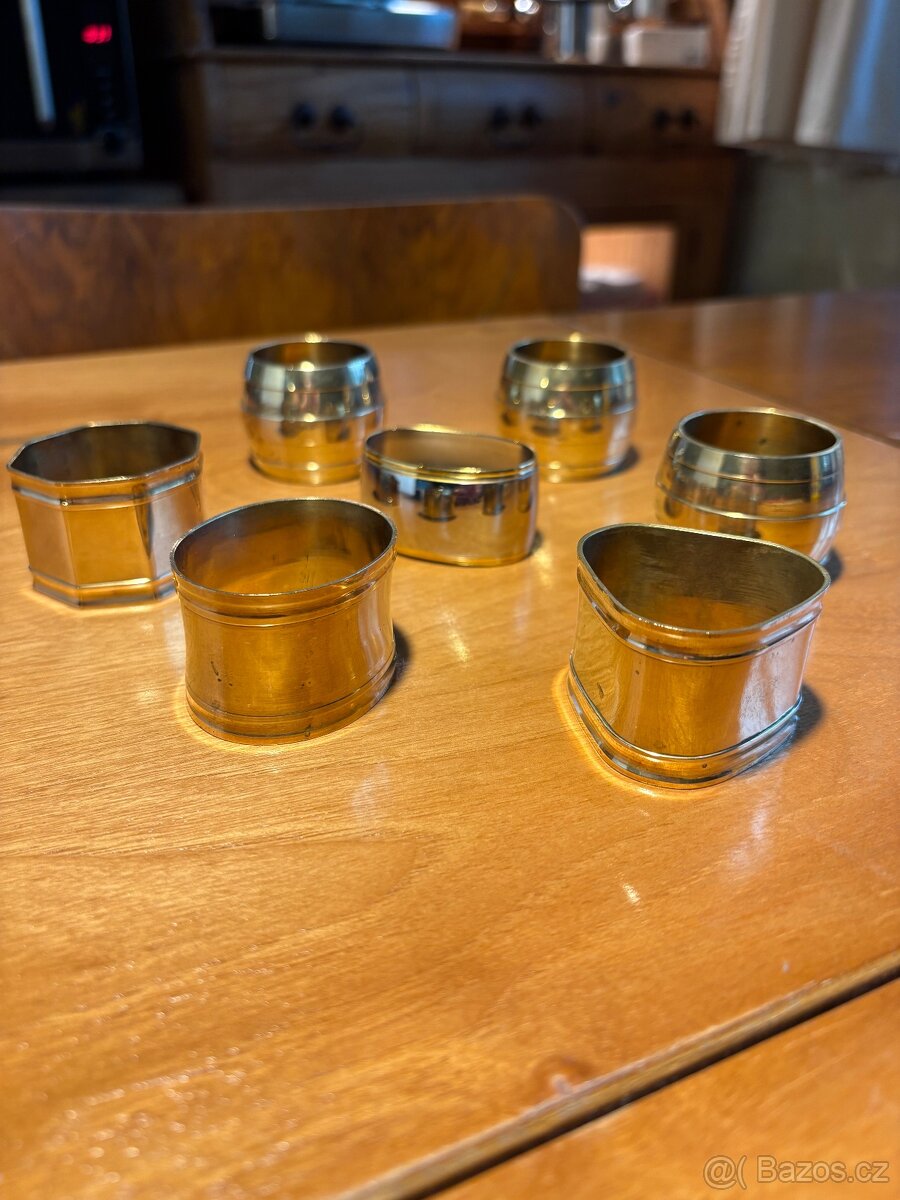 Mosazné kroužky na ubrousky - 9