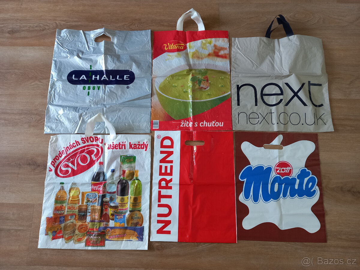 Prodám různé zachovalé igelitové tašky - i jednotlivě - 9