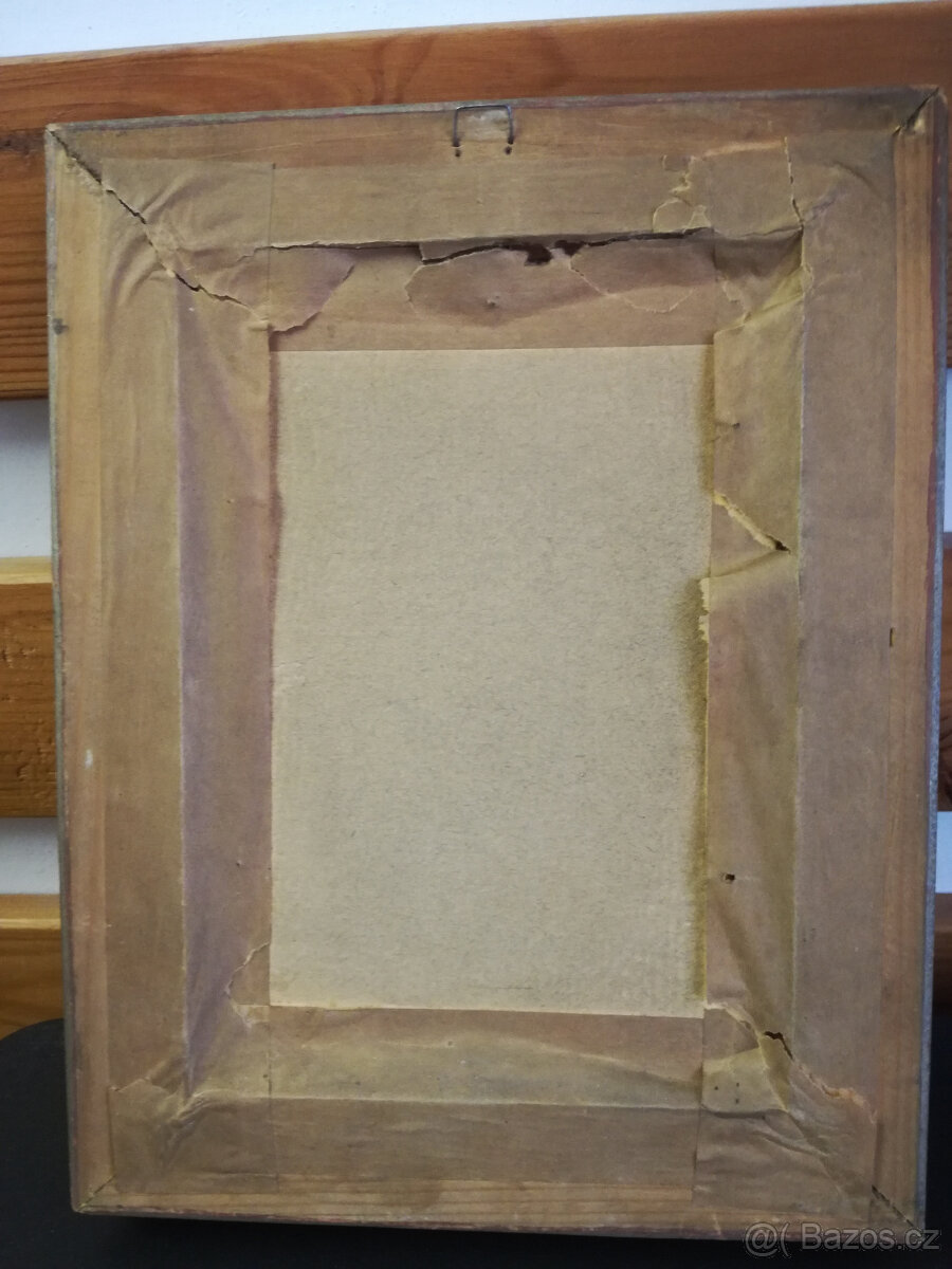 Obrazy - rytiny, Kde domov můj a Karlův most - 9