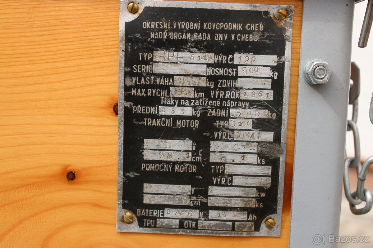 Robox BPH511 "Bojler" 1961 výrobní číslo 128 - 9