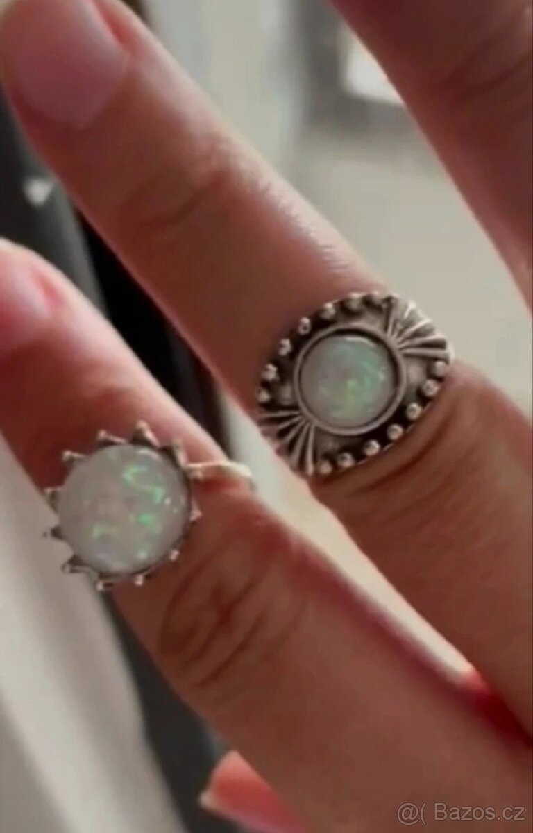 Nová sada prstenů 8 k prstynku bižu bižuterie - 9