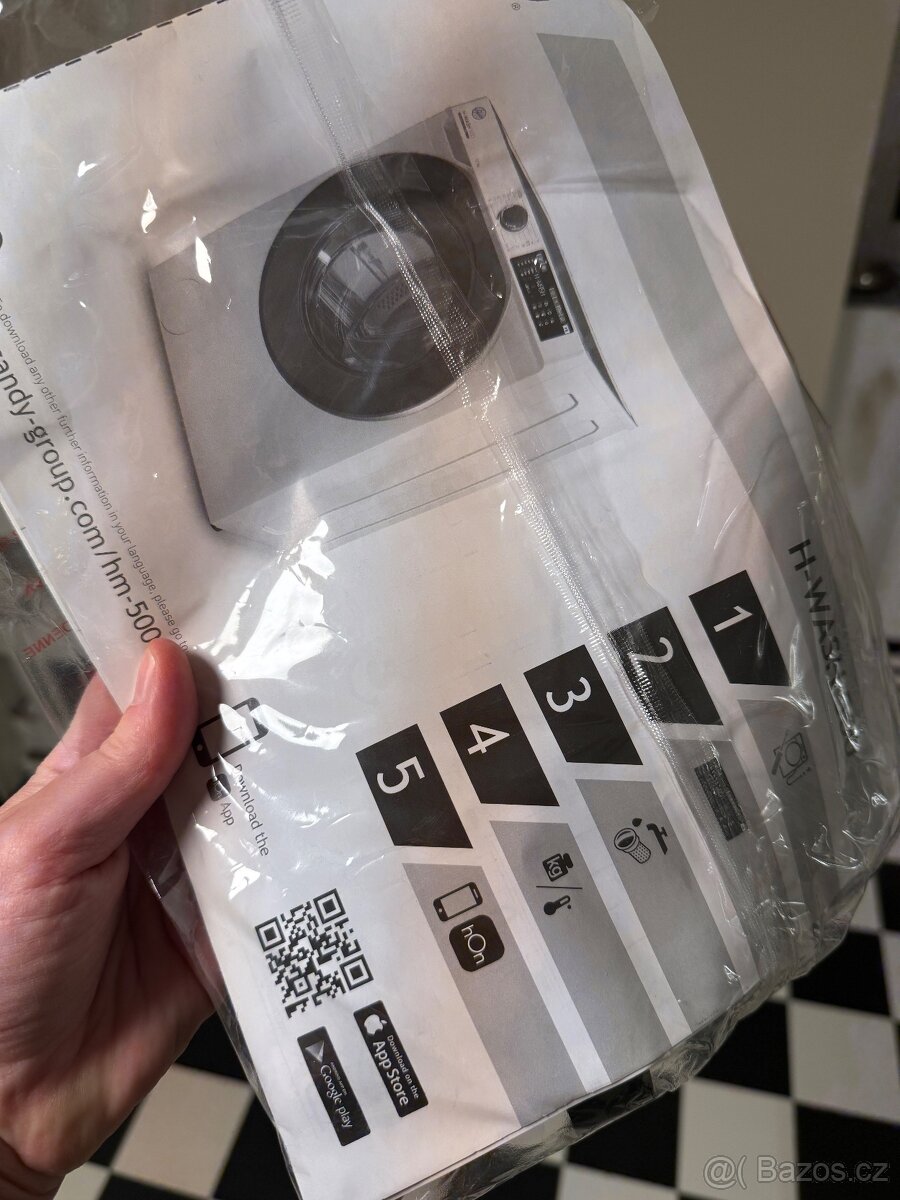 Pračka HOOVER H-WASH 500 7 kg, A-třída, apliKACE, TOP stav - 9